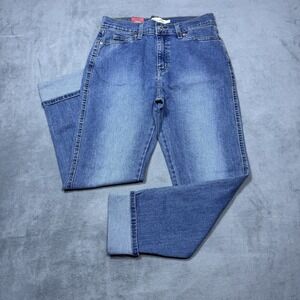 Levis Jeans Womens 2 (26x27) Vintage Midrise Boyfriend Capri Crop Ranch Boho NEW